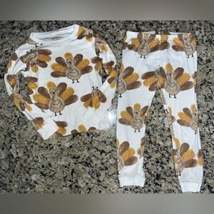 SOLD Carter's Festive Turkey Pajama Set size 5t